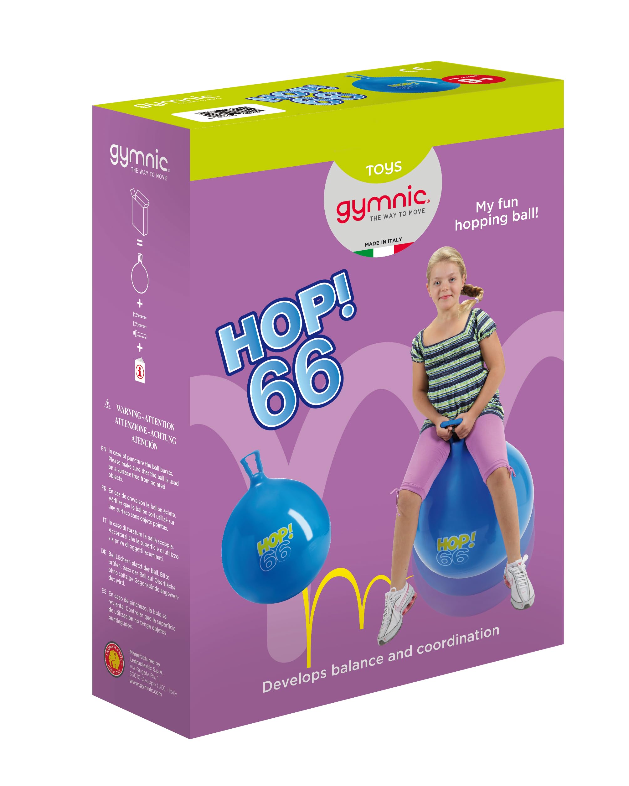 Gymnic / Hop-55 22" Hop Ball, Red - Image 11