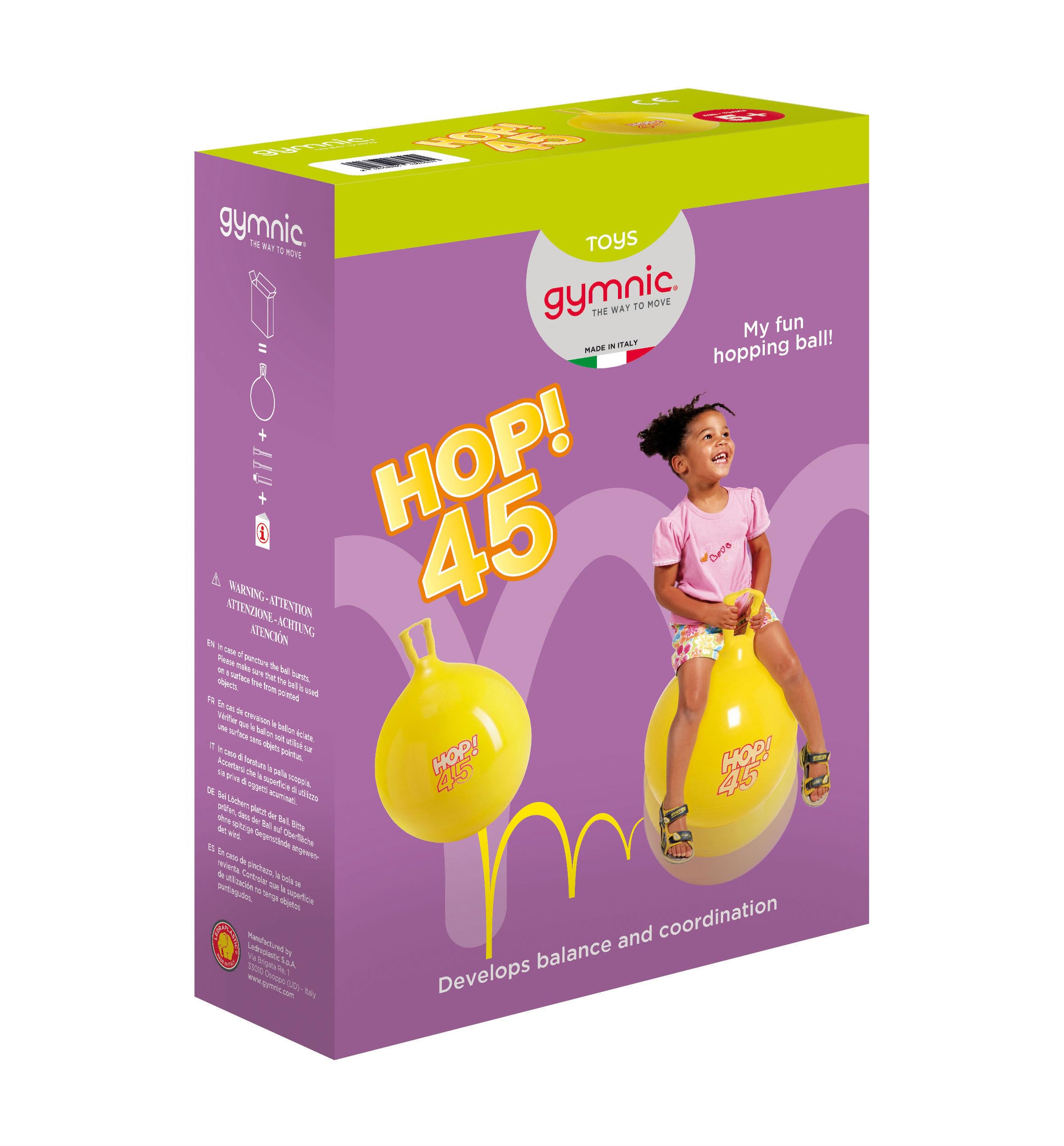 Gymnic / Hop-55 22" Hop Ball, Red - Image 9