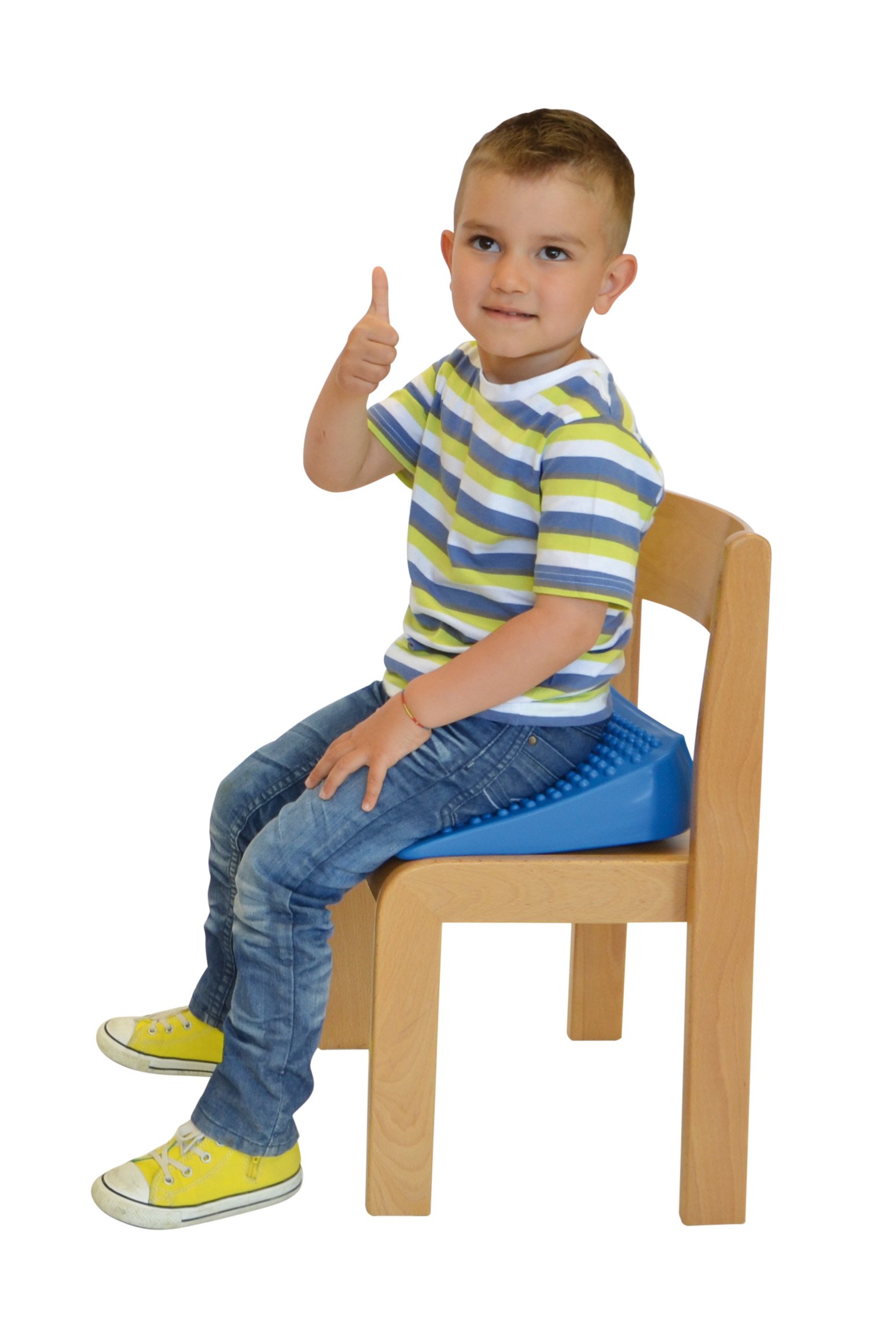 Gymnic Movin' Sit Jr. Inflatable Seat Cushion, Blue, 10 L X 10 W in - 8909 - Image 8