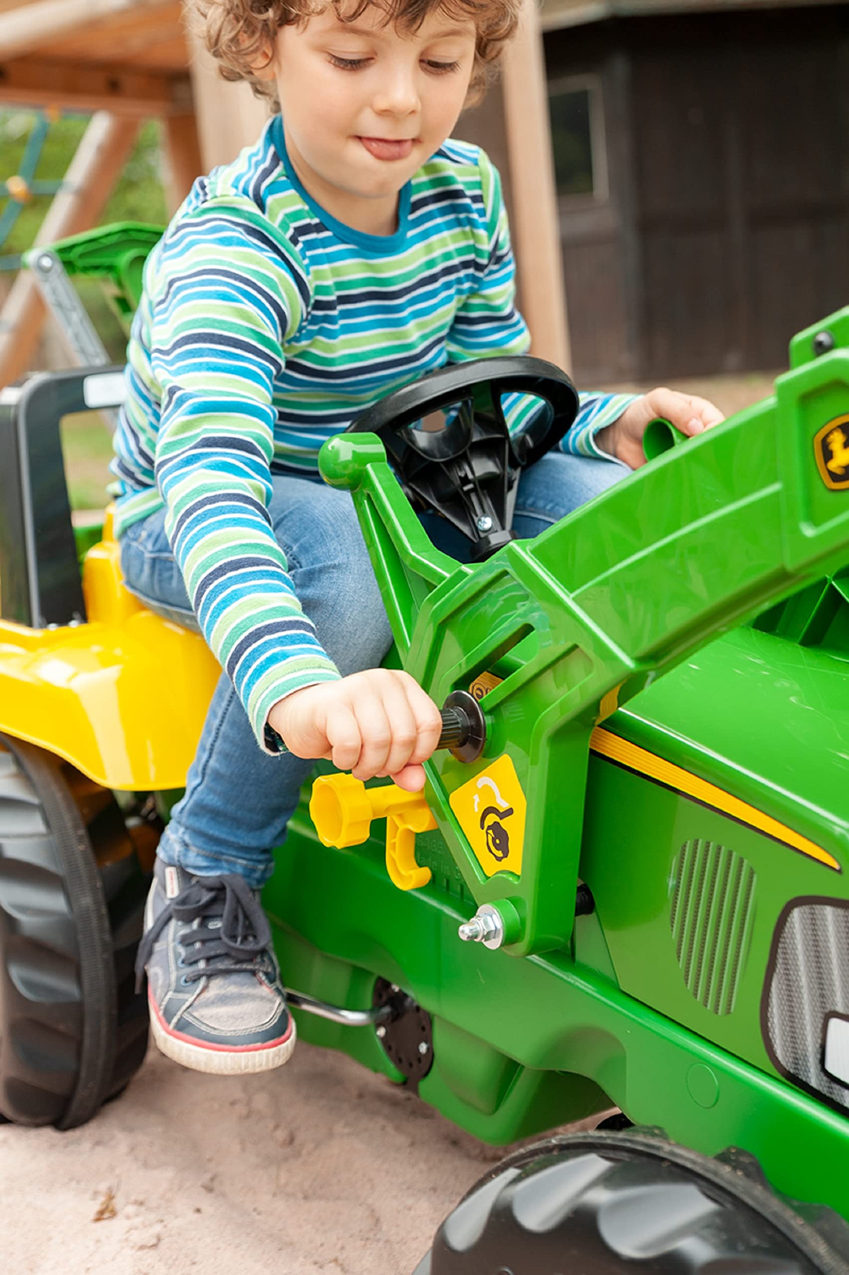 John Deere Pedal Loader with Backhoe & Winch - Image 7